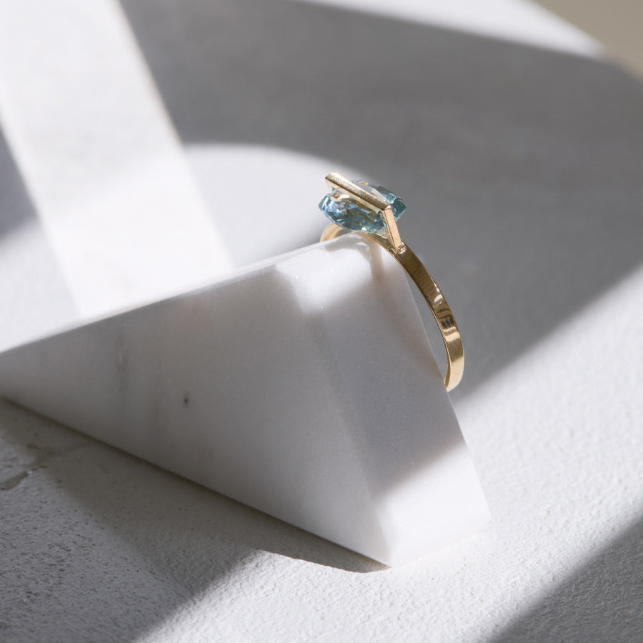 BAND RING AQUAMARINE#4088