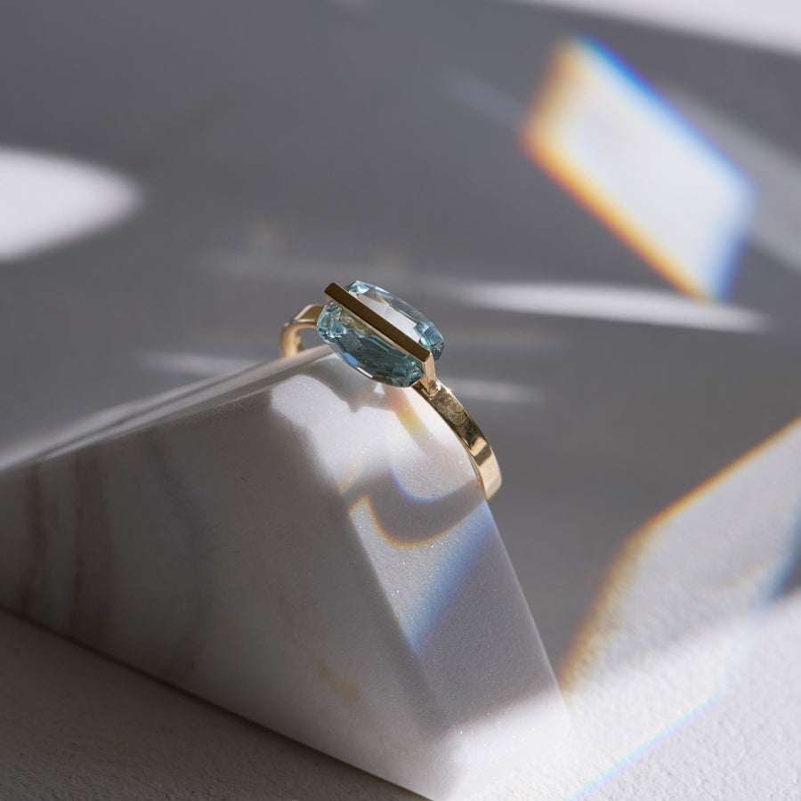 BAND RING AQUAMARINE#4088