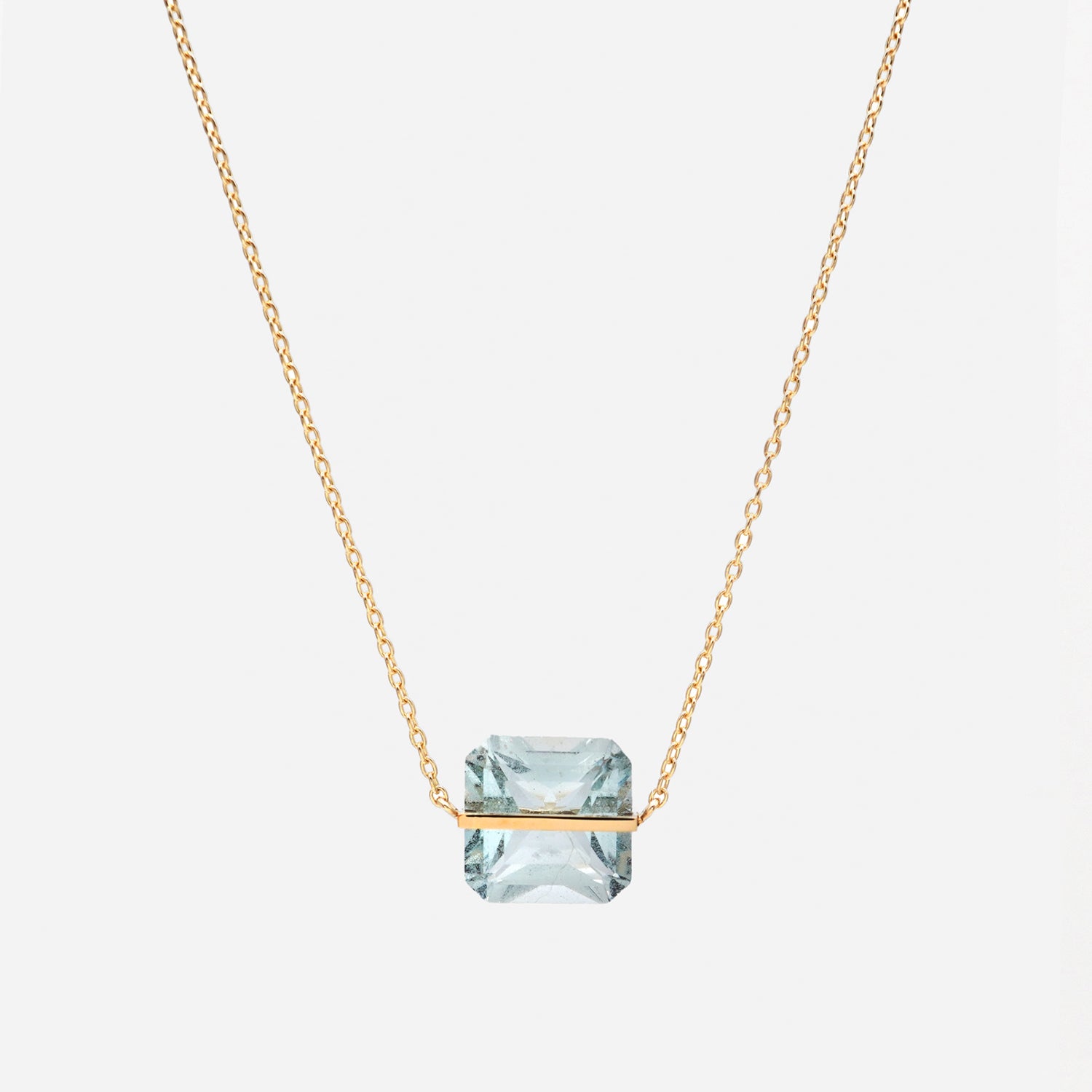 BAND NECKLACE AQUAMARINE #3901
