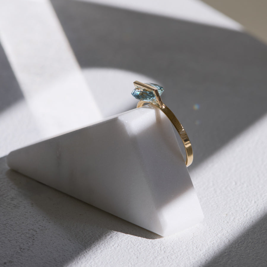 BAND RING AQUAMARINE#4088