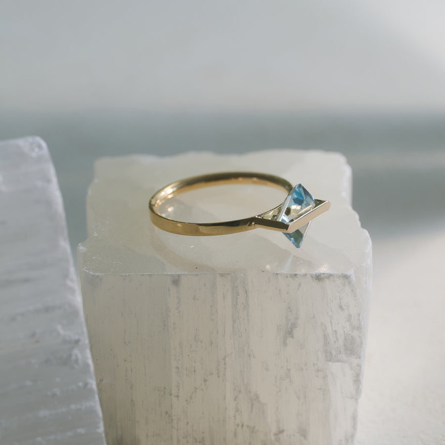 BAND RING AQUAMARINE#3929