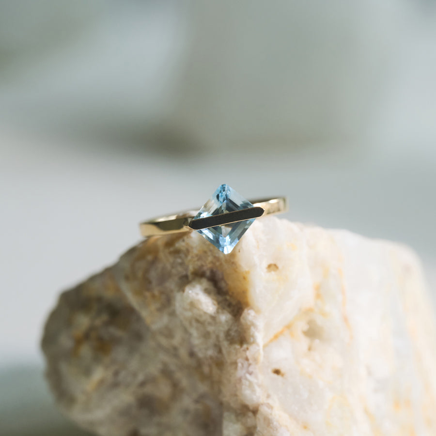 BAND RING AQUAMARINE#3929