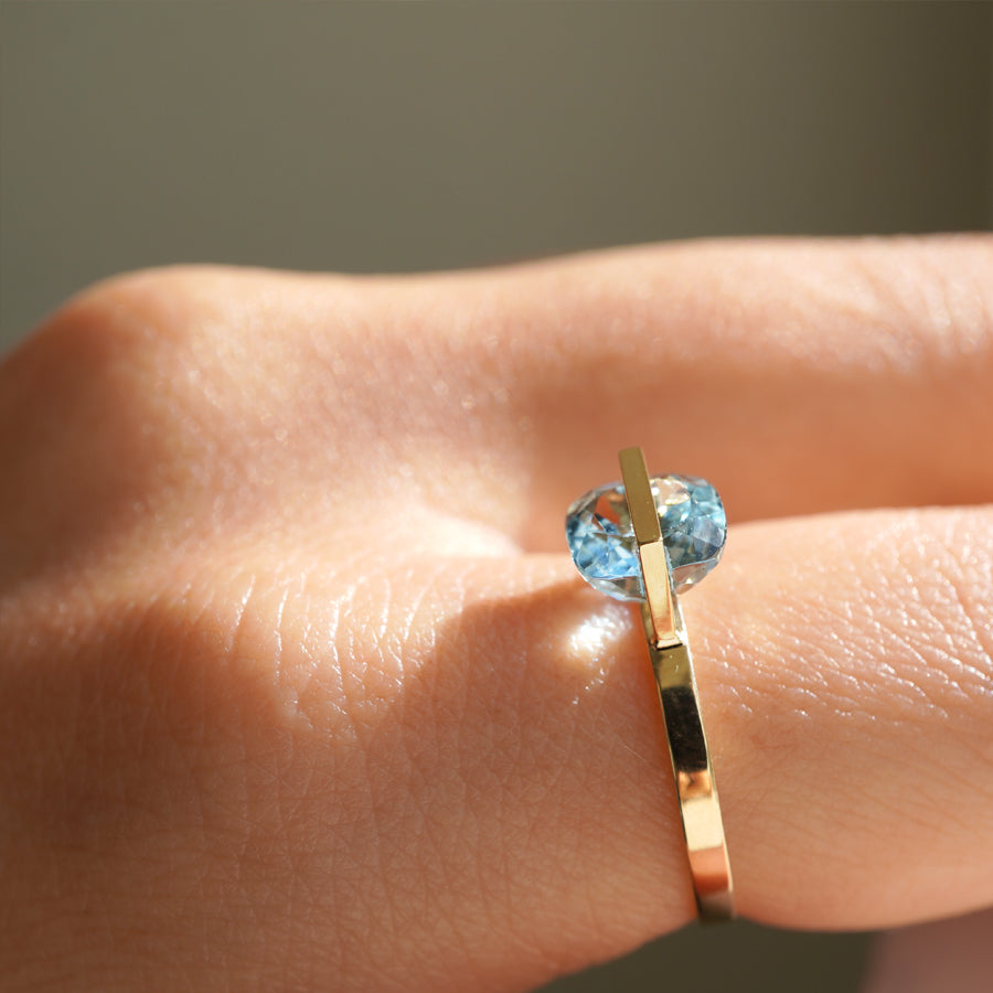 BAND RING AQUAMARINE #3702