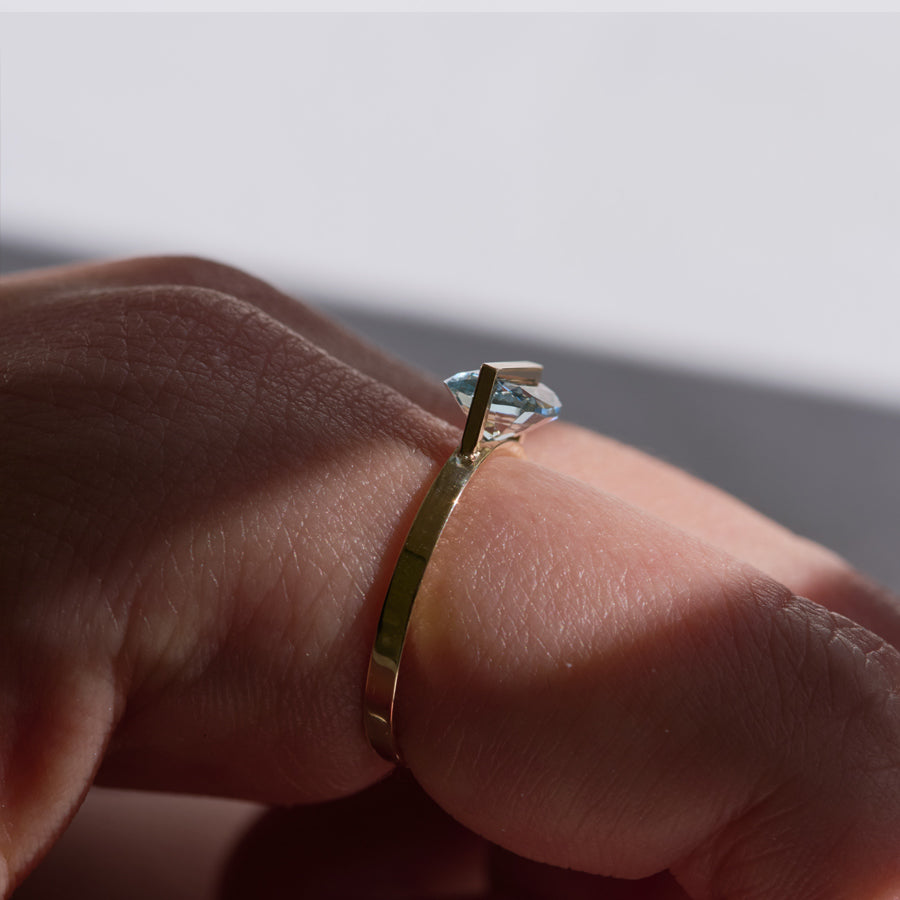 BAND RING AQUAMARINE#4088