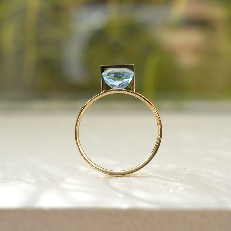 BAND RING AQUAMARINE #3702