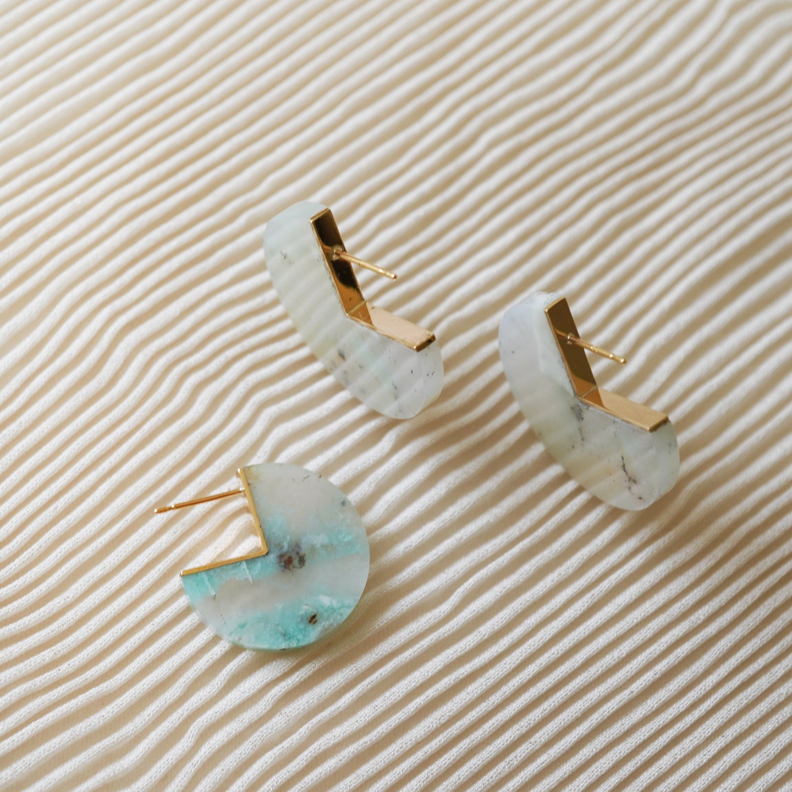 SLICE MINI EARRINGS SINGLE AQUAPRASE #3414