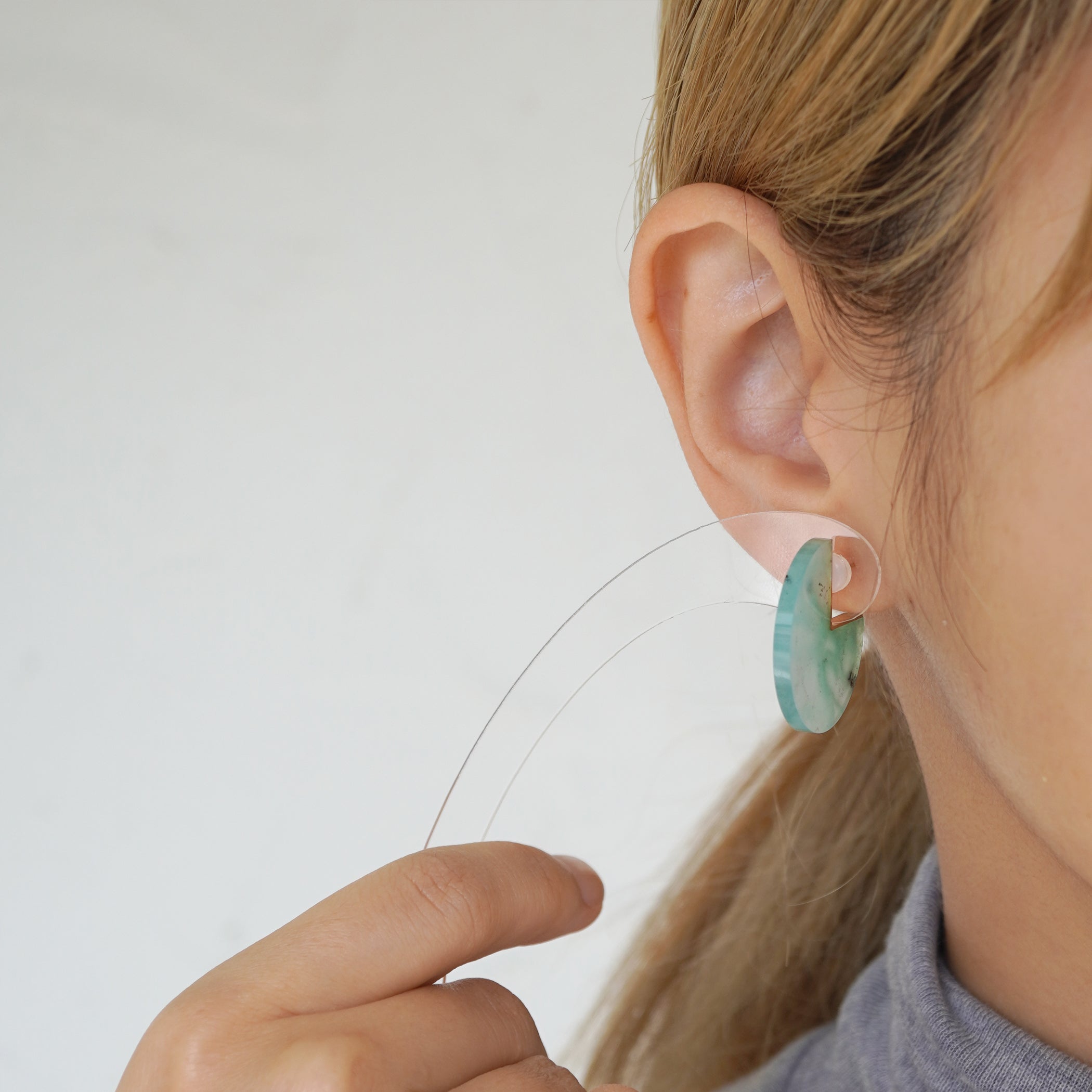 【期間限定】SLICE EARRINGS  Msize AQUAPRASE