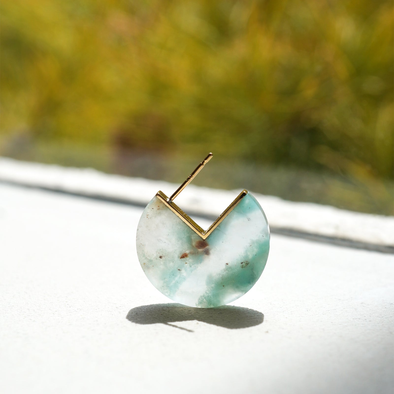 SLICE MINI EARRINGS SINGLE AQUAPRASE #3414