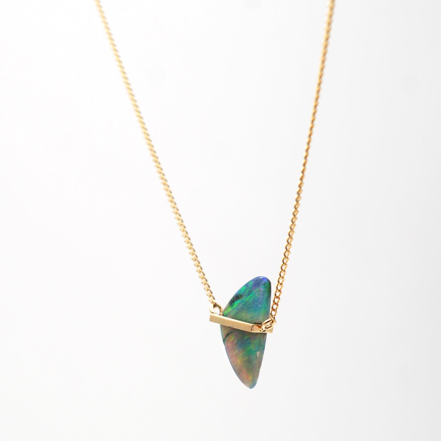 BAND NECKLACE BOULDER OPAL #4164
