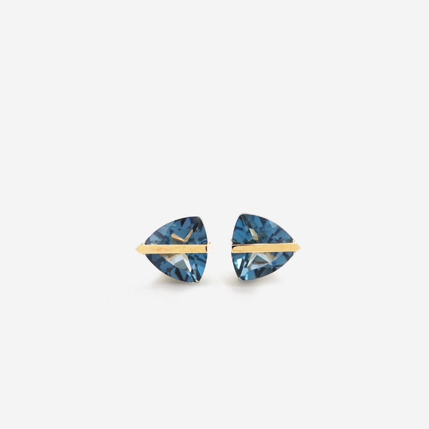 BAND EARRINGS BLUE TOPAZ #3546