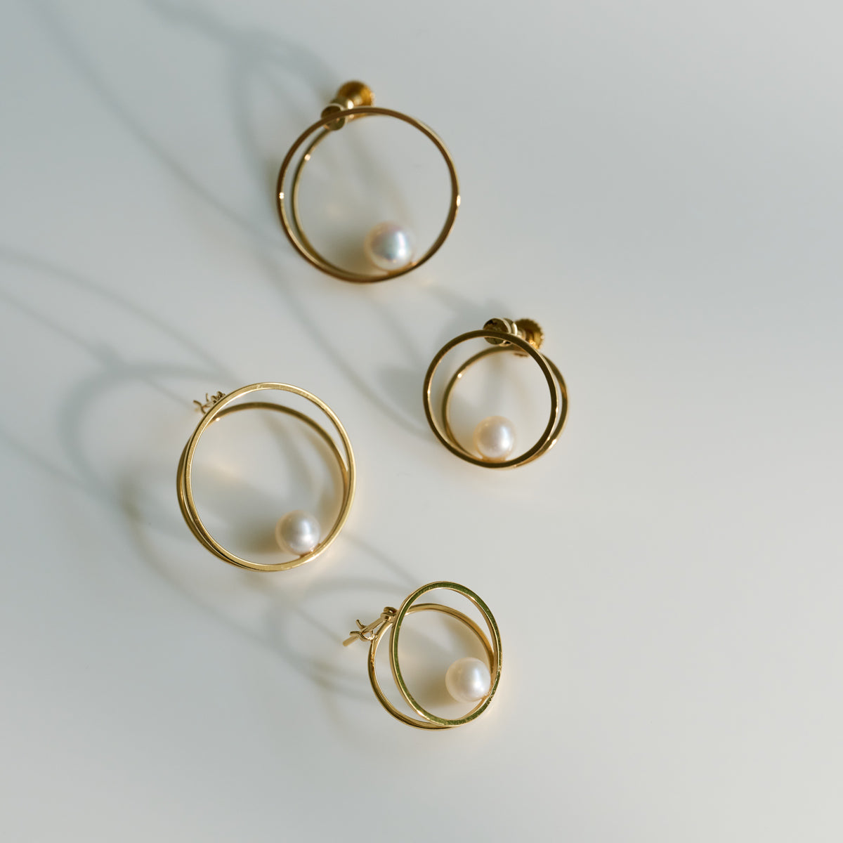 CLIP PEARL EARRING L