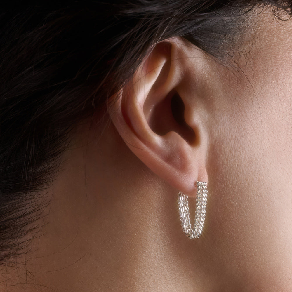 DENSITY EARRING SILVER