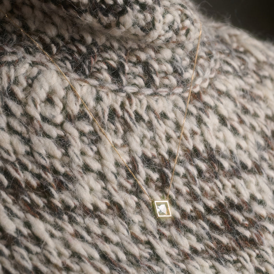 FRAME ROSECUT DIAMOND NECKLACE #3786