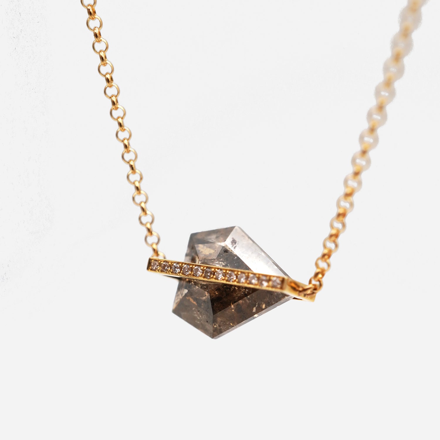 NATURAL DIAMOND NECKLACE 0.46ct #3524