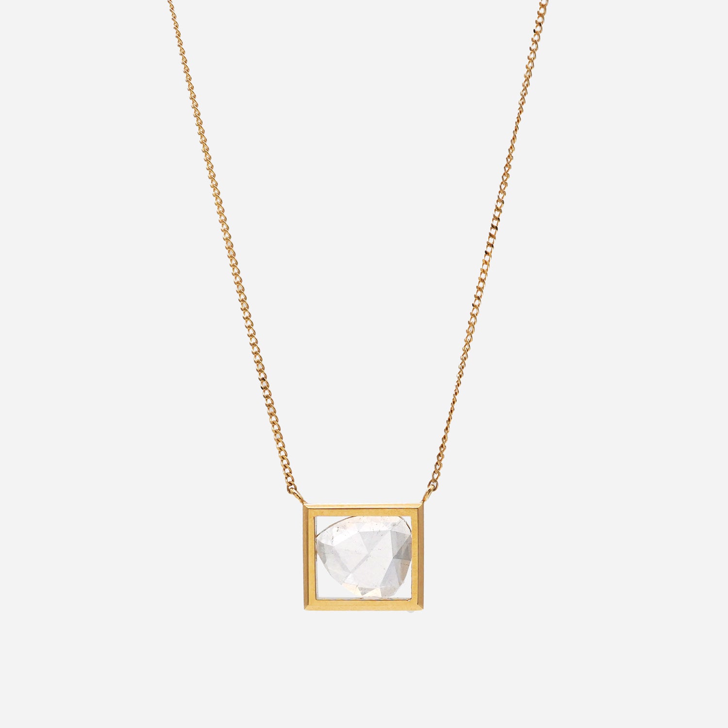 FRAME ROSECUT DIAMOND NECKLACE #3786