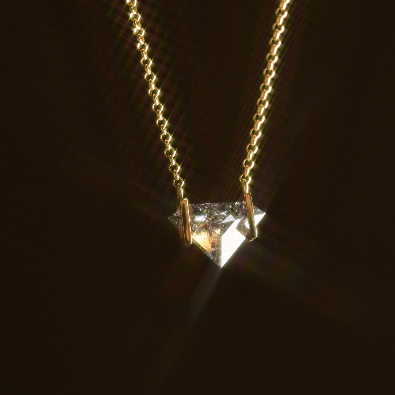 NATURAL DIAMOND NECKLACE #3285