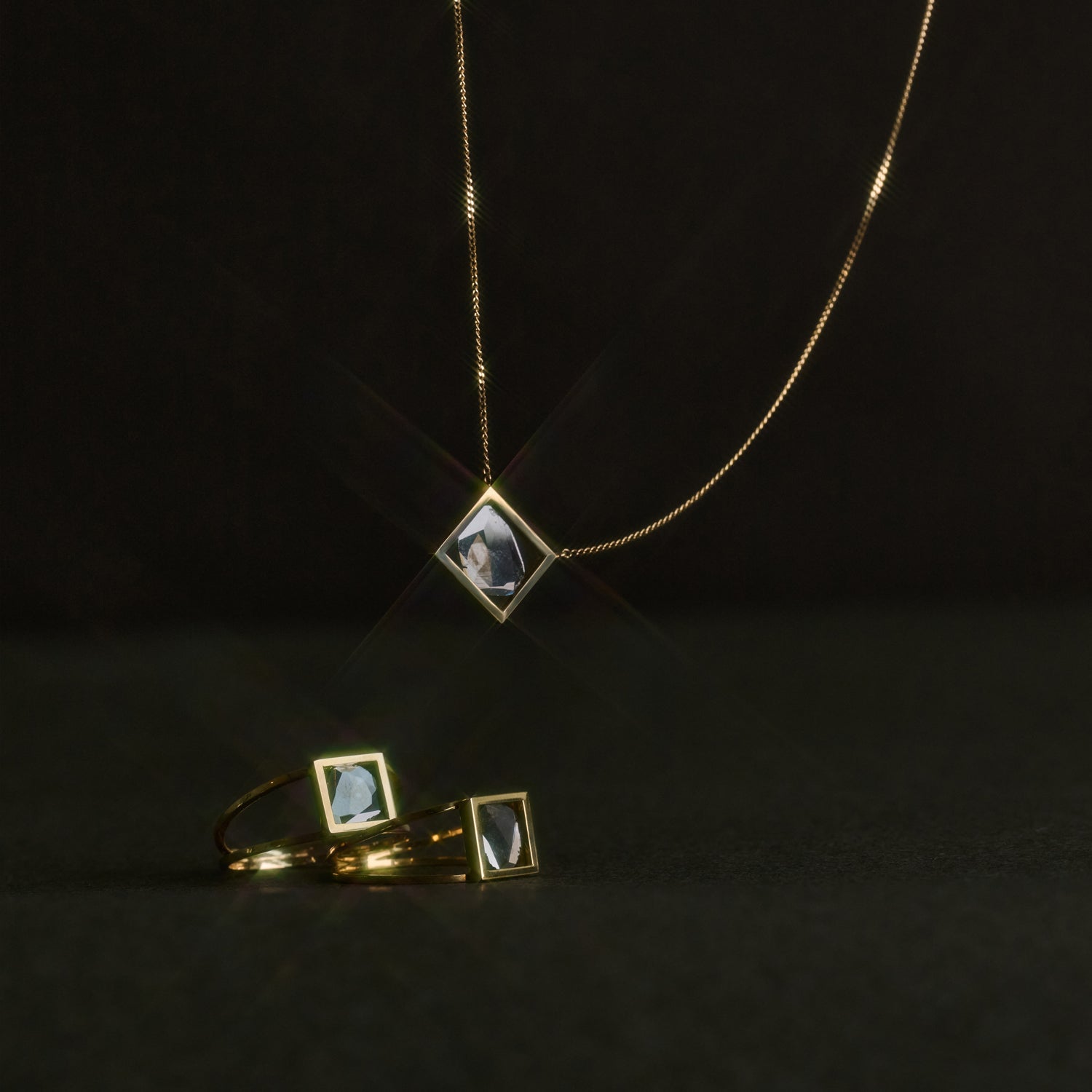 FRAME DIAMOND NECKLACE #3011