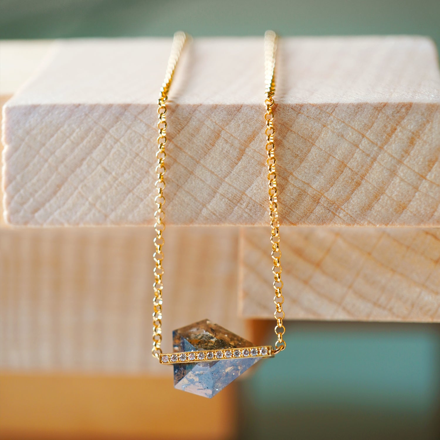 NATURAL DIAMOND NECKLACE 0.46ct #3524