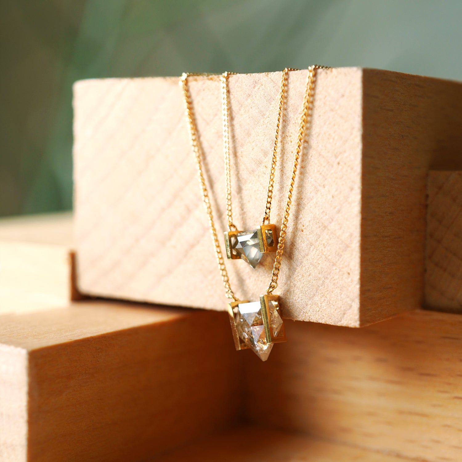 NATURAL DIAMOND NECKLACE 0.46ct #3504