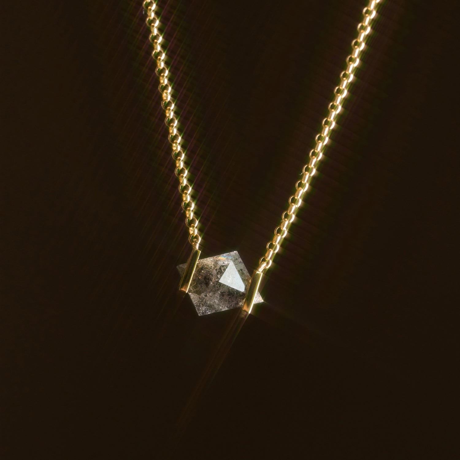 NATURAL DIAMOND NECKLACE #3507