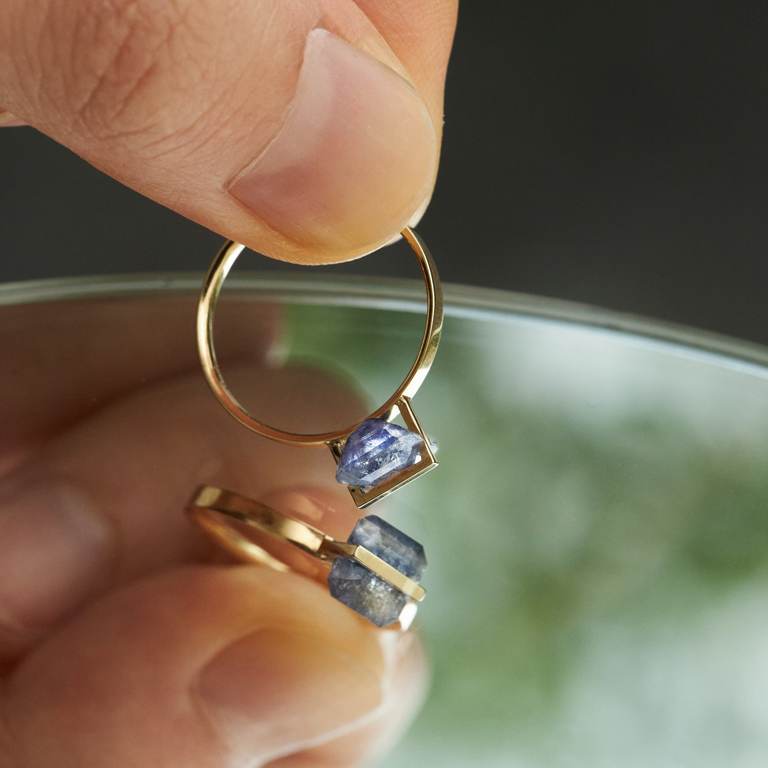 BAND RING DUMORTIERITE#3365