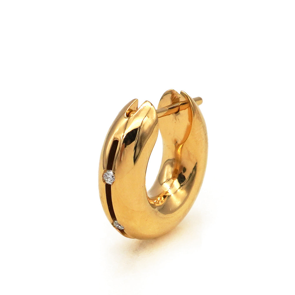 HOLLOW EARRING 02 SV/G