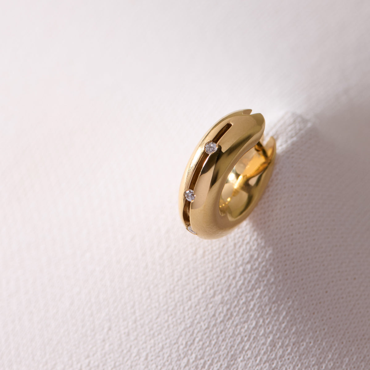 HOLLOW EARRING 02 SV/G