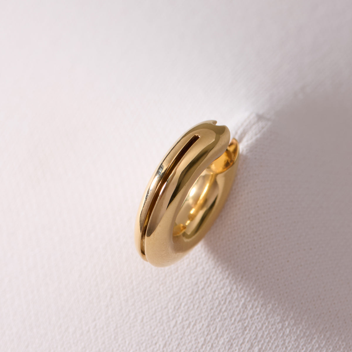 HOLLOW EARRING 03 SV/G