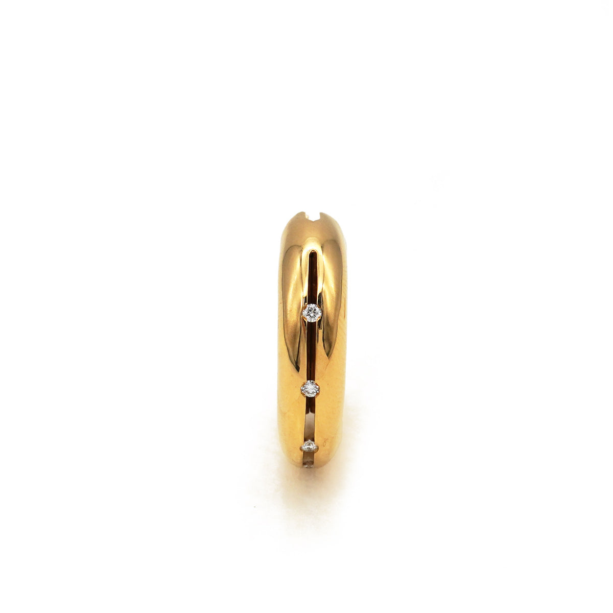HOLLOW EARRING 03 SV/G
