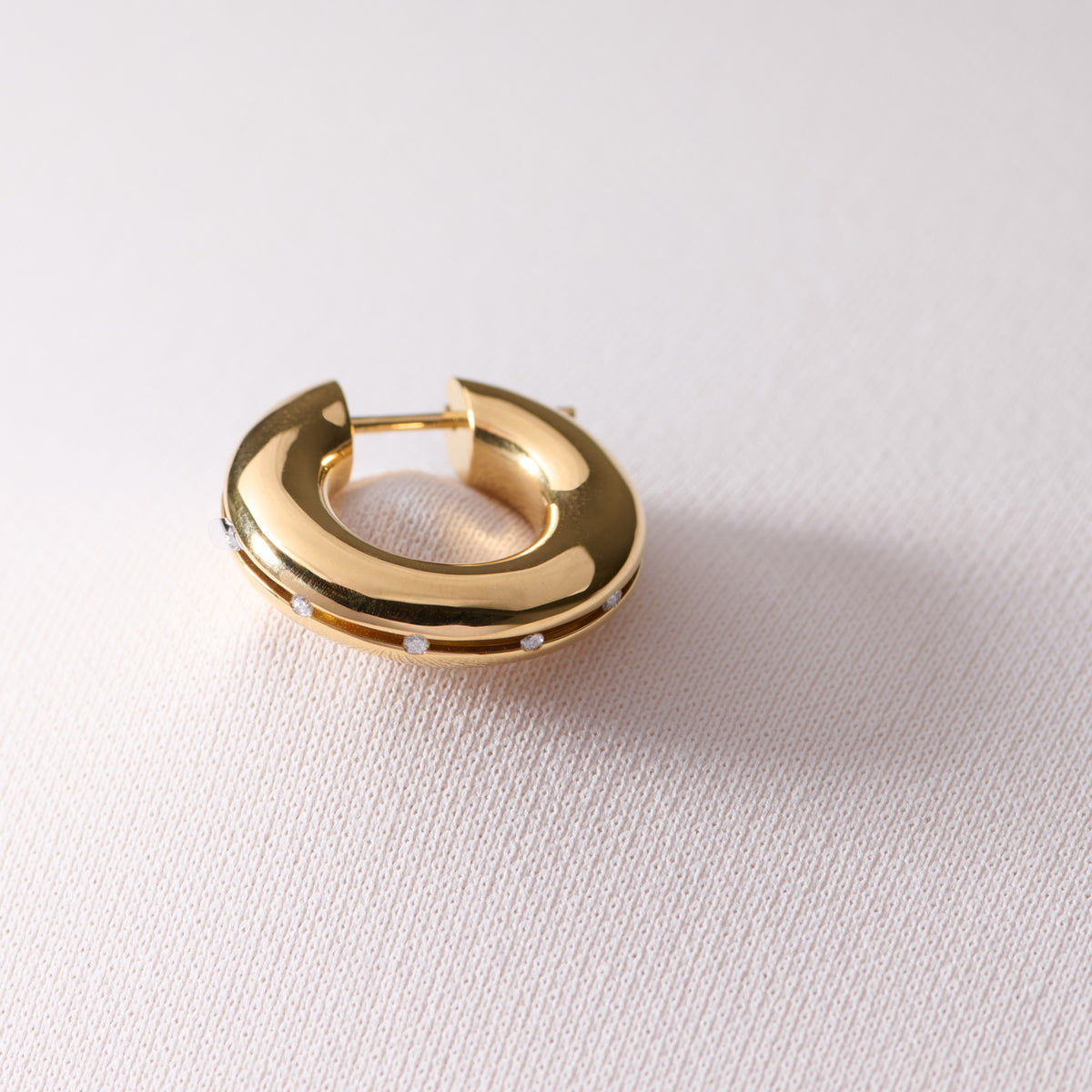 HOLLOW EARRING 03 SV/G