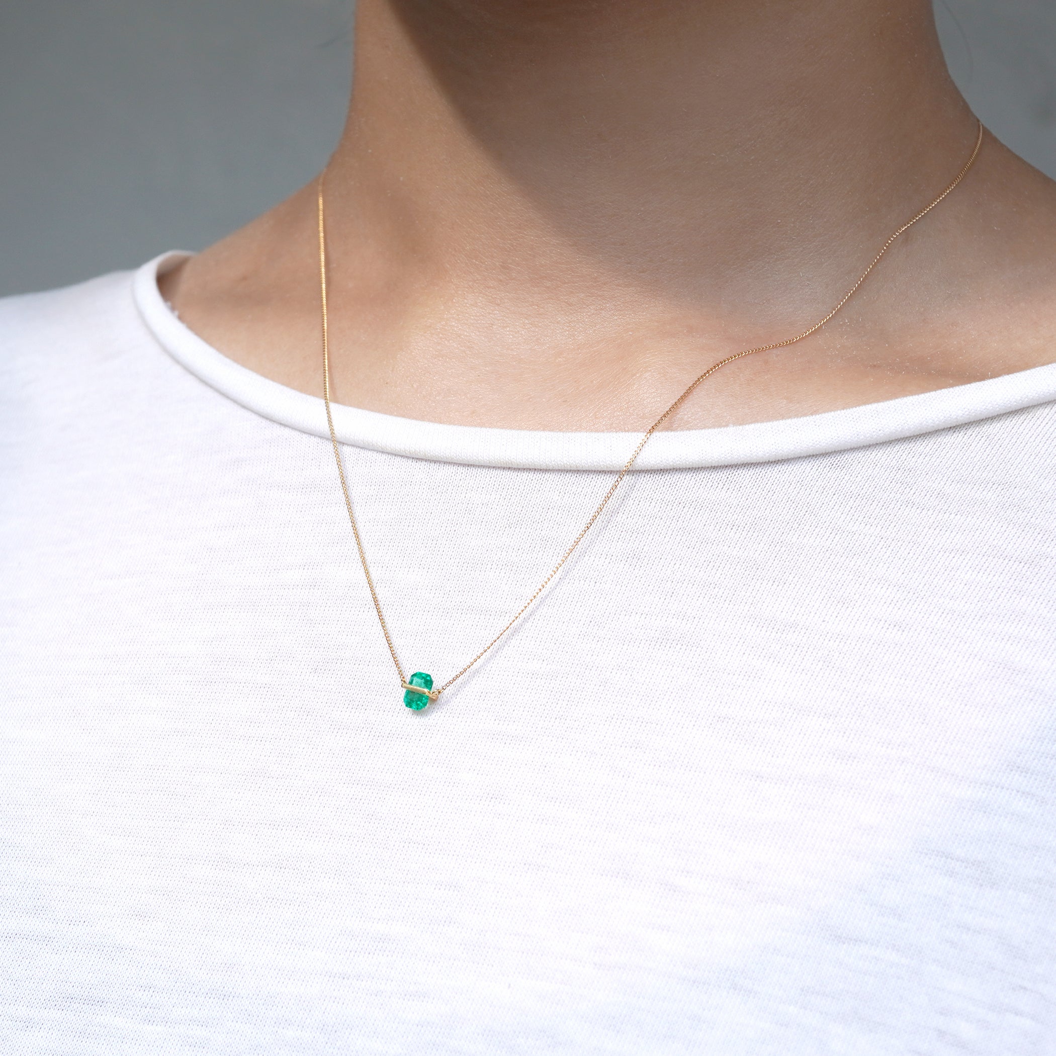 BAND NECKLACE EMERALD #3262
