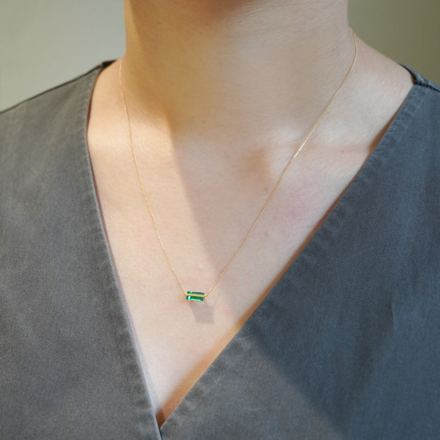 BAND NECKLACE EMERALD #3847