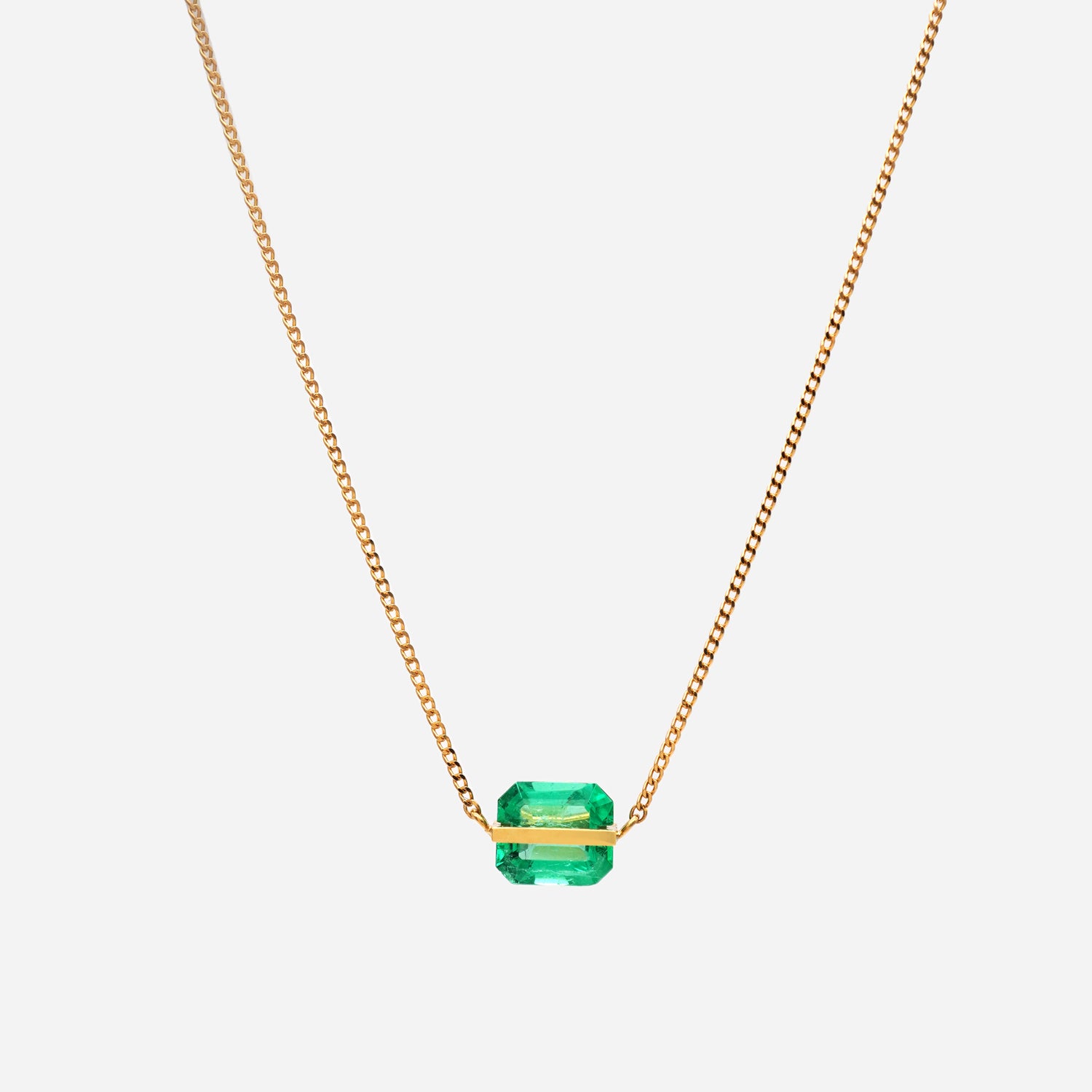 BAND NECKLACE EMERALD #2944