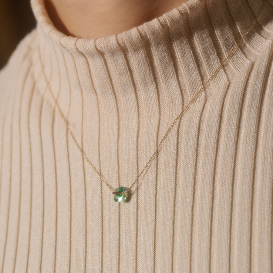 BAND NECKLACE EMERALD #4045
