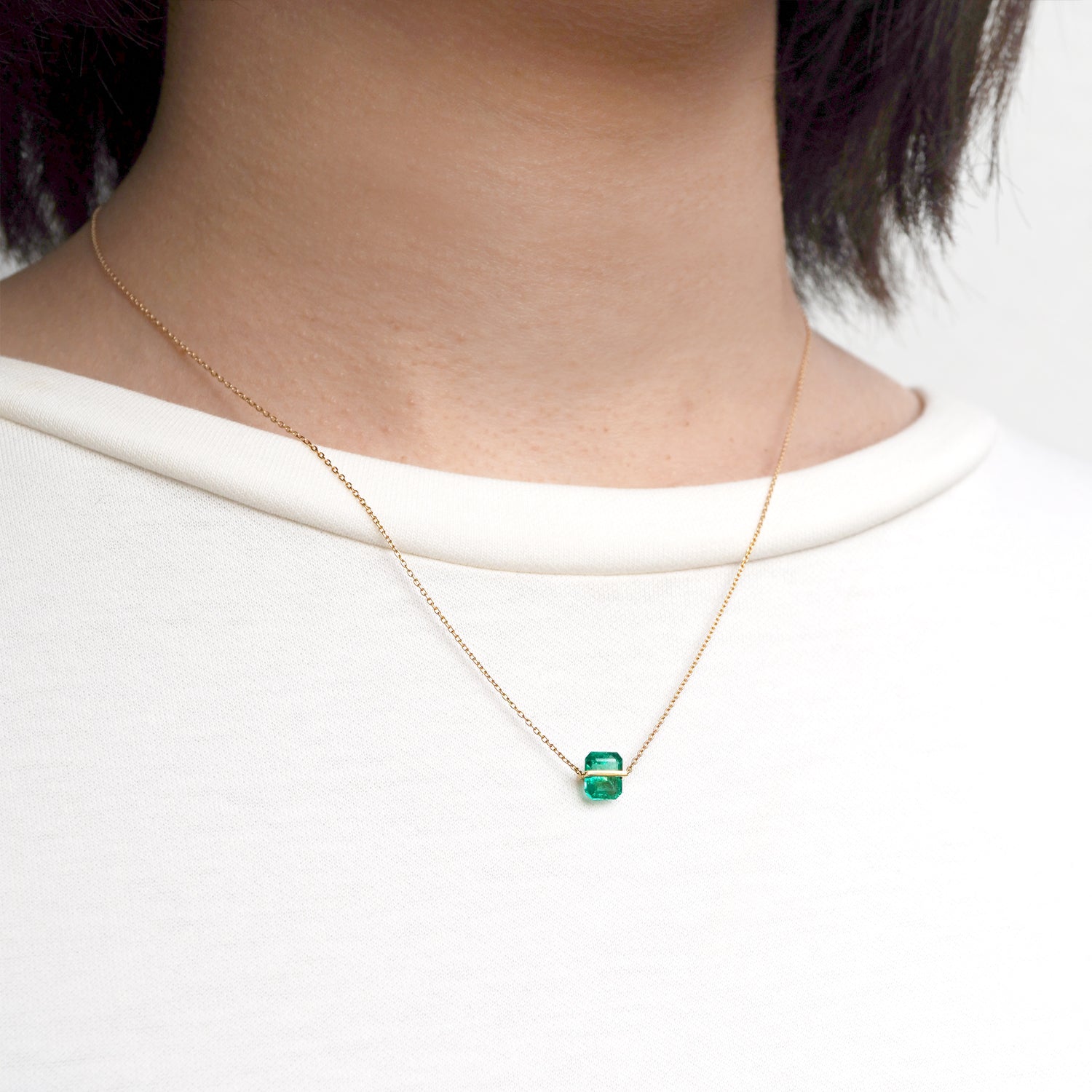 BAND NECKLACE EMERALD #3210