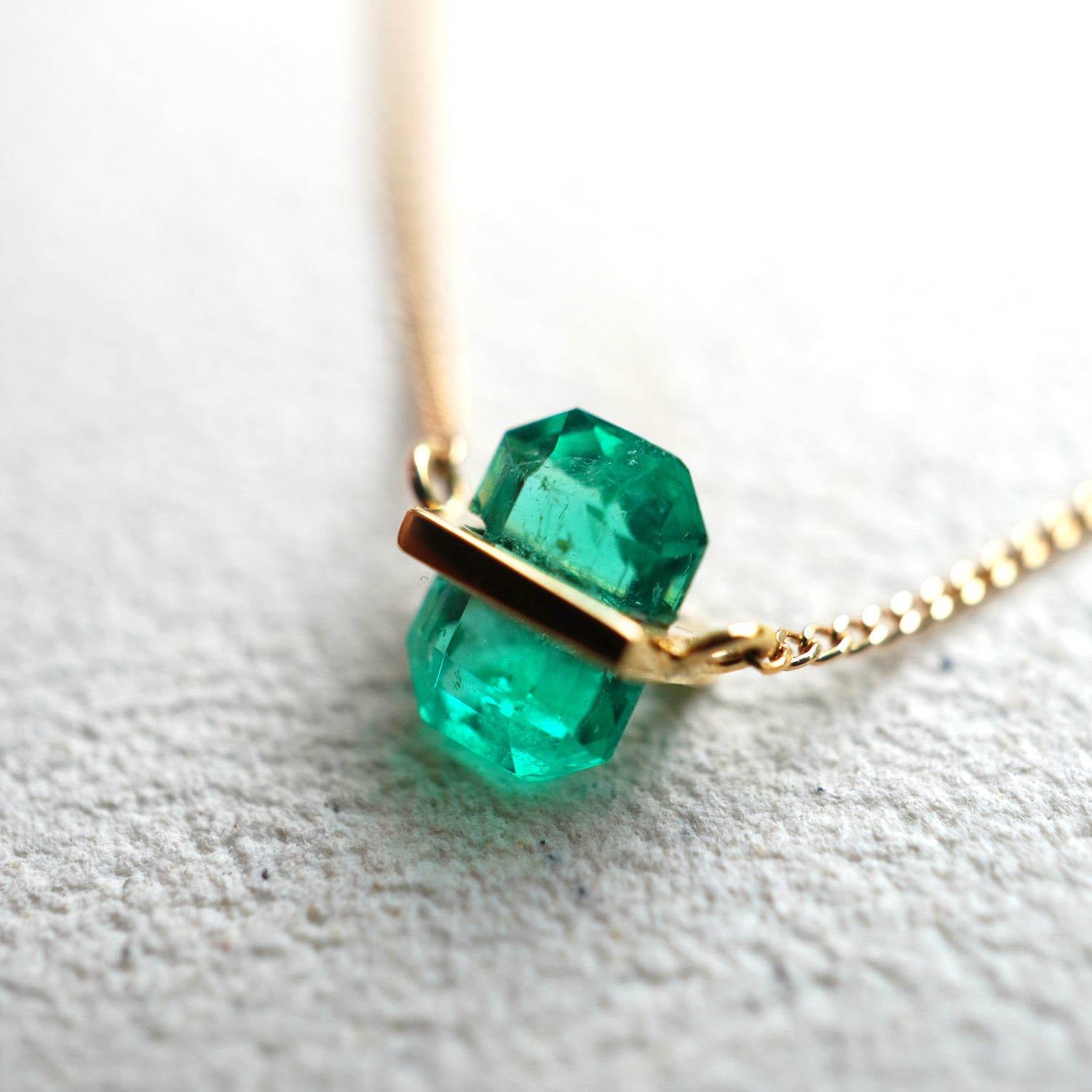 BAND NECKLACE EMERALD #3262