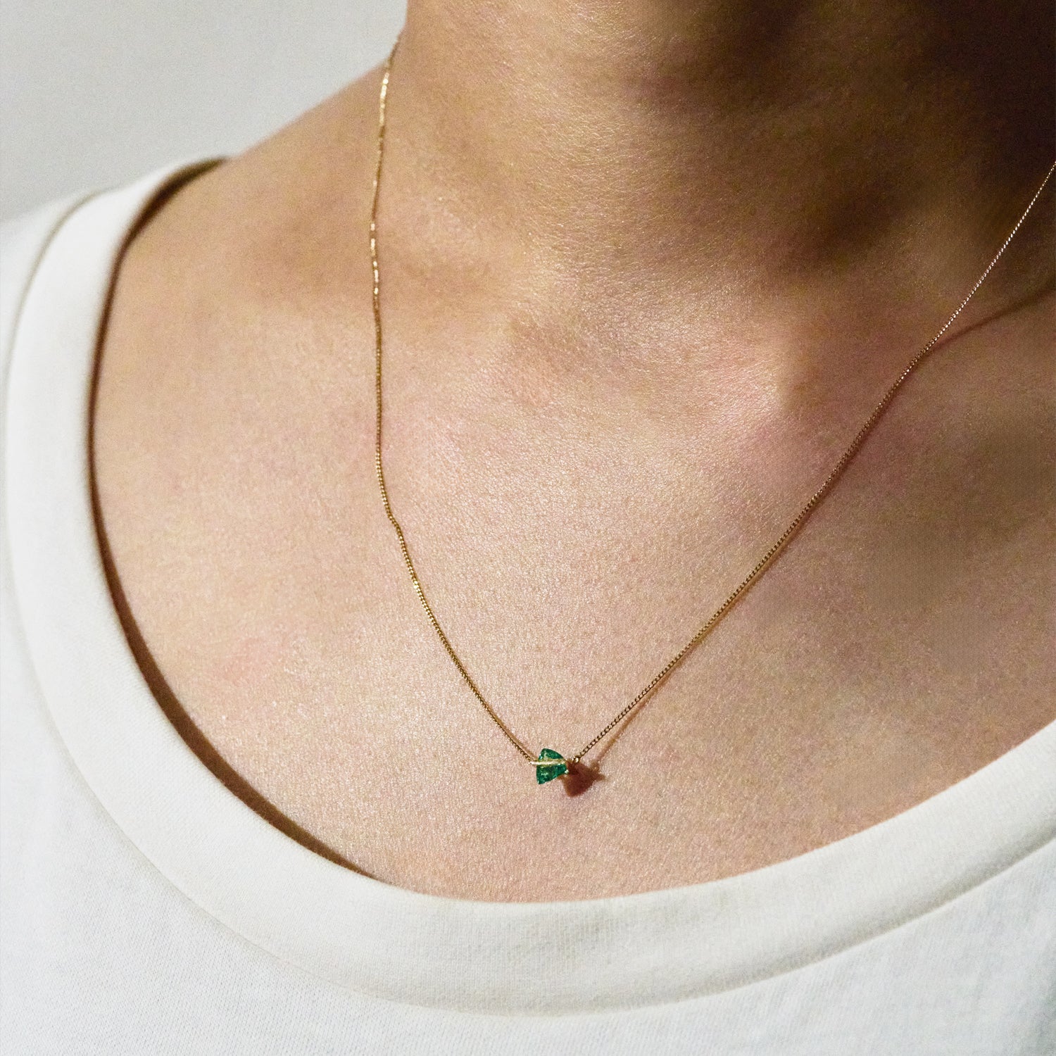 BAND NECKLACE EMERALD #3958