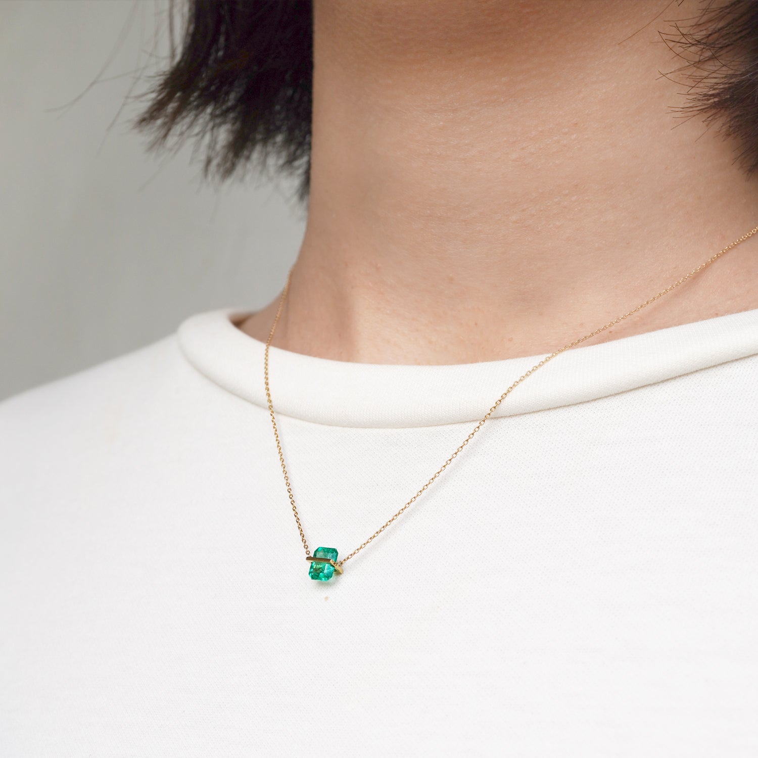 BAND NECKLACE EMERALD #3210