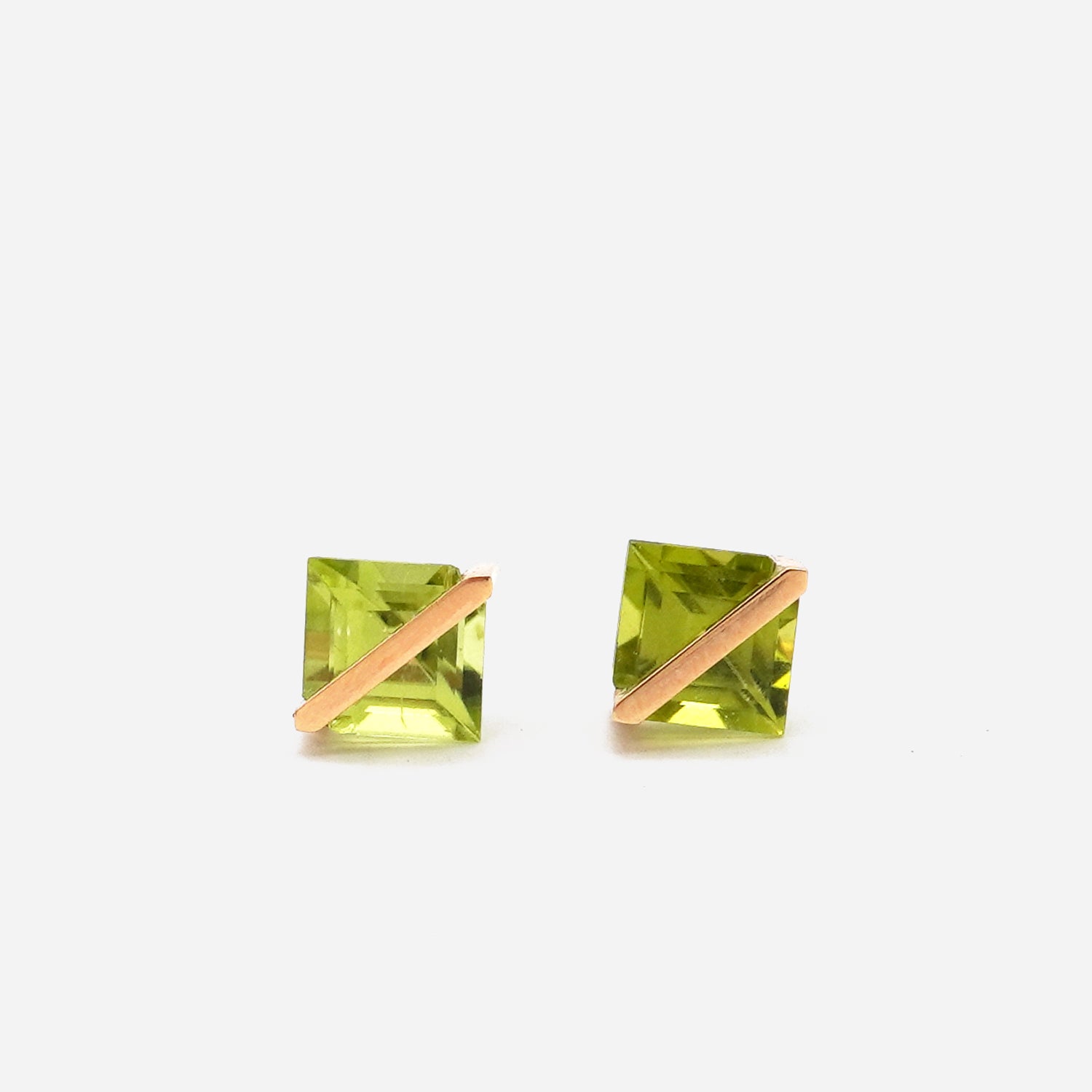 BAND EARRINGS PERIDOT #3938