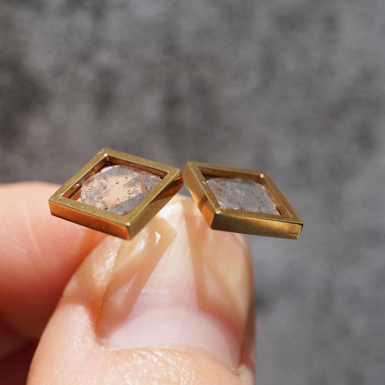 FRAME DIAMOND EARRING #2987