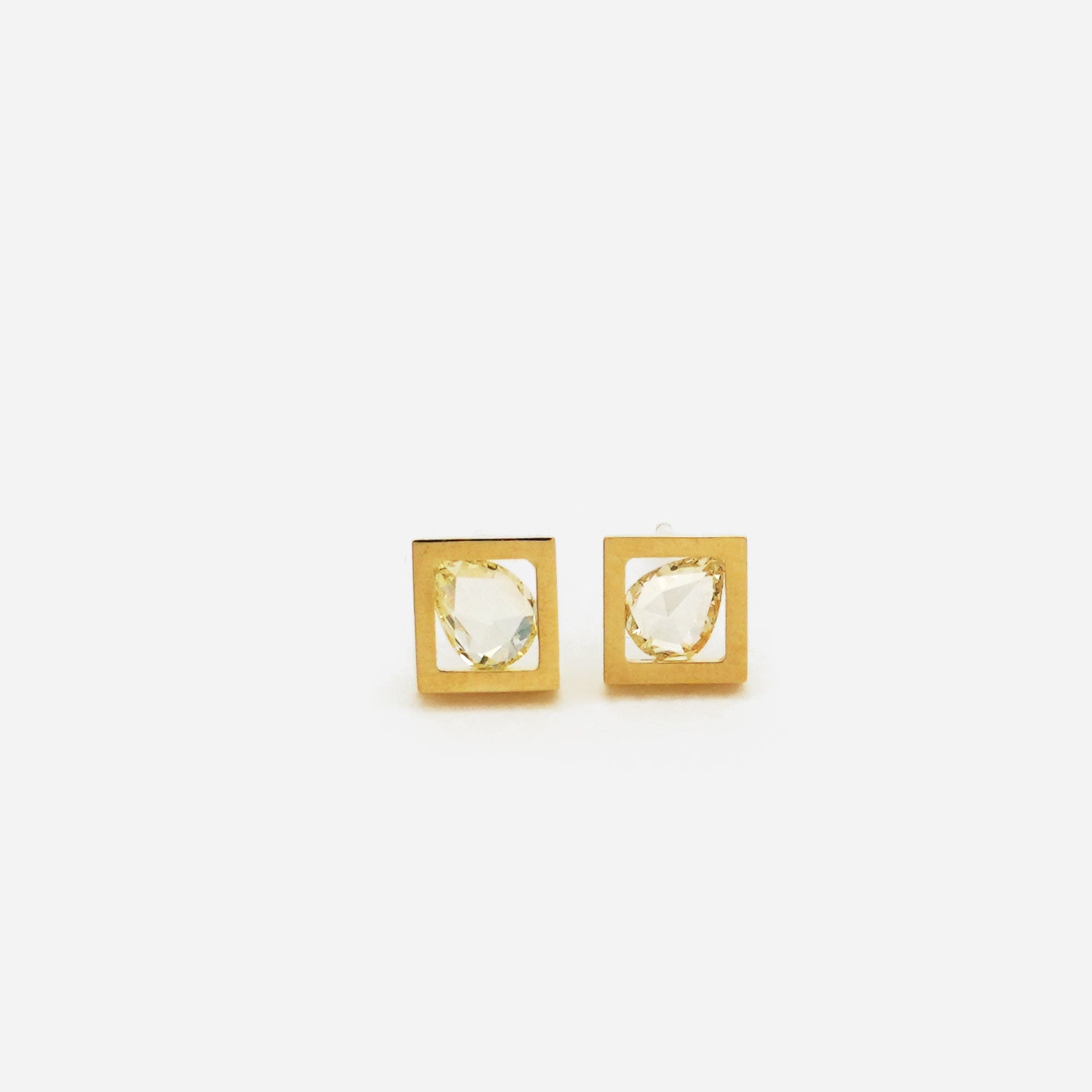 FRAME DIAMOND EARRING #4036