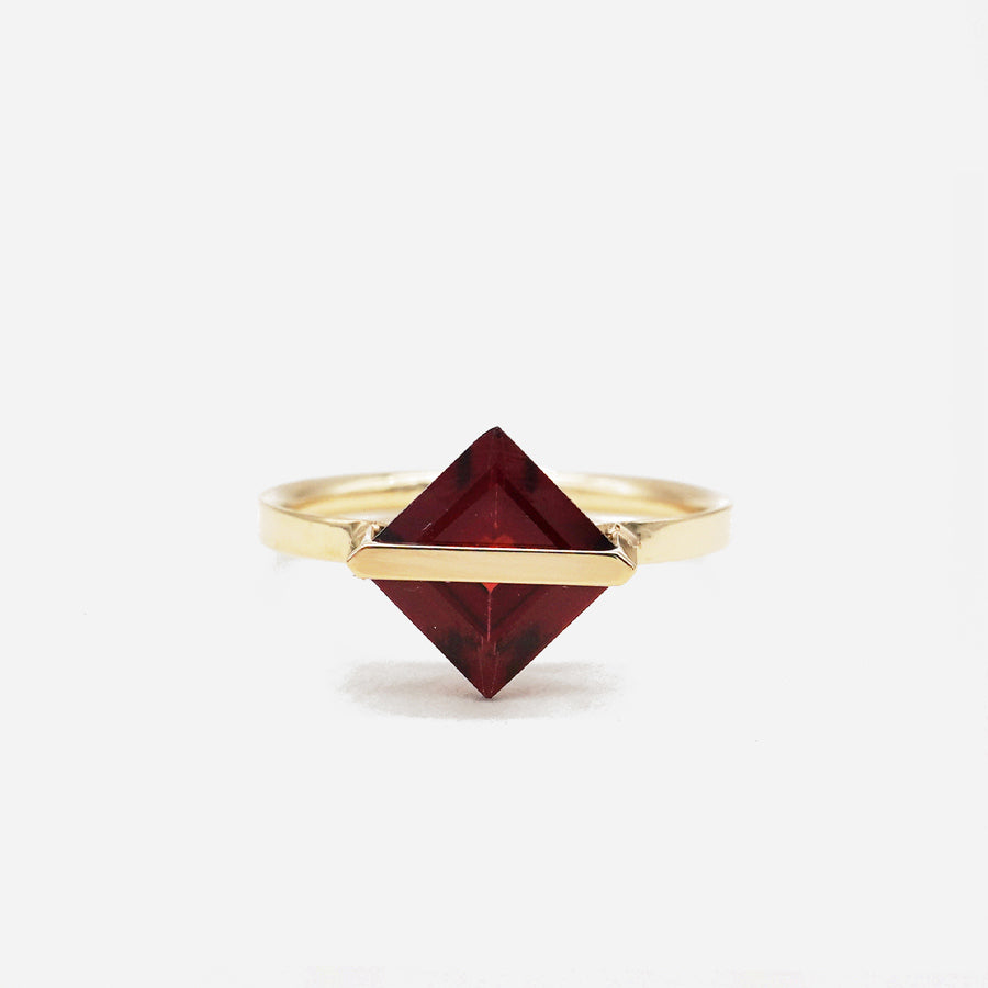 BAND RING GARNET#4084