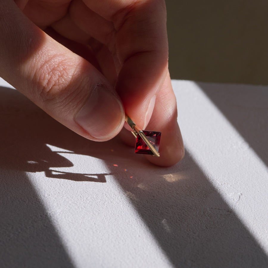 BAND RING GARNET#4084