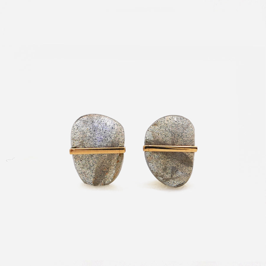 BAND EARRINGS LABRADLITE #2776