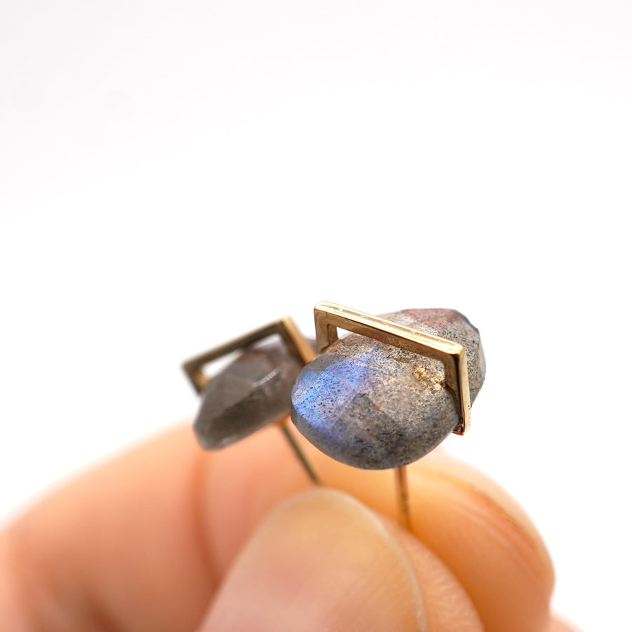 BAND EARRINGS LABRADLITE #2776