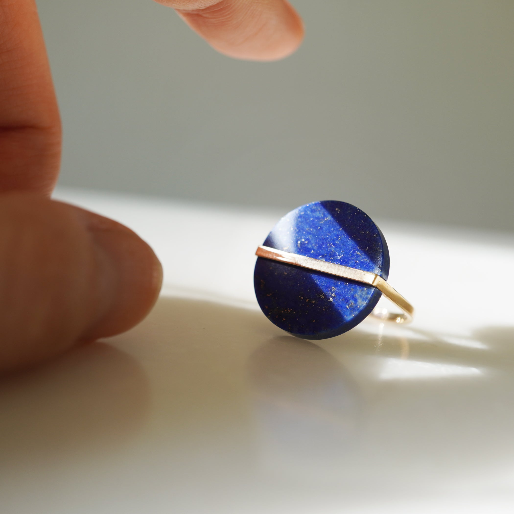 SLICE RING LAPIS LAZURI #3133