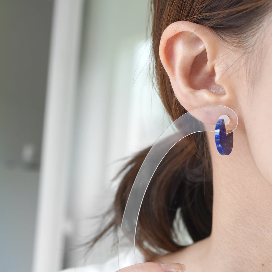 SLICE MINI EARRING SINGLE LAPIS LAZULI #3419