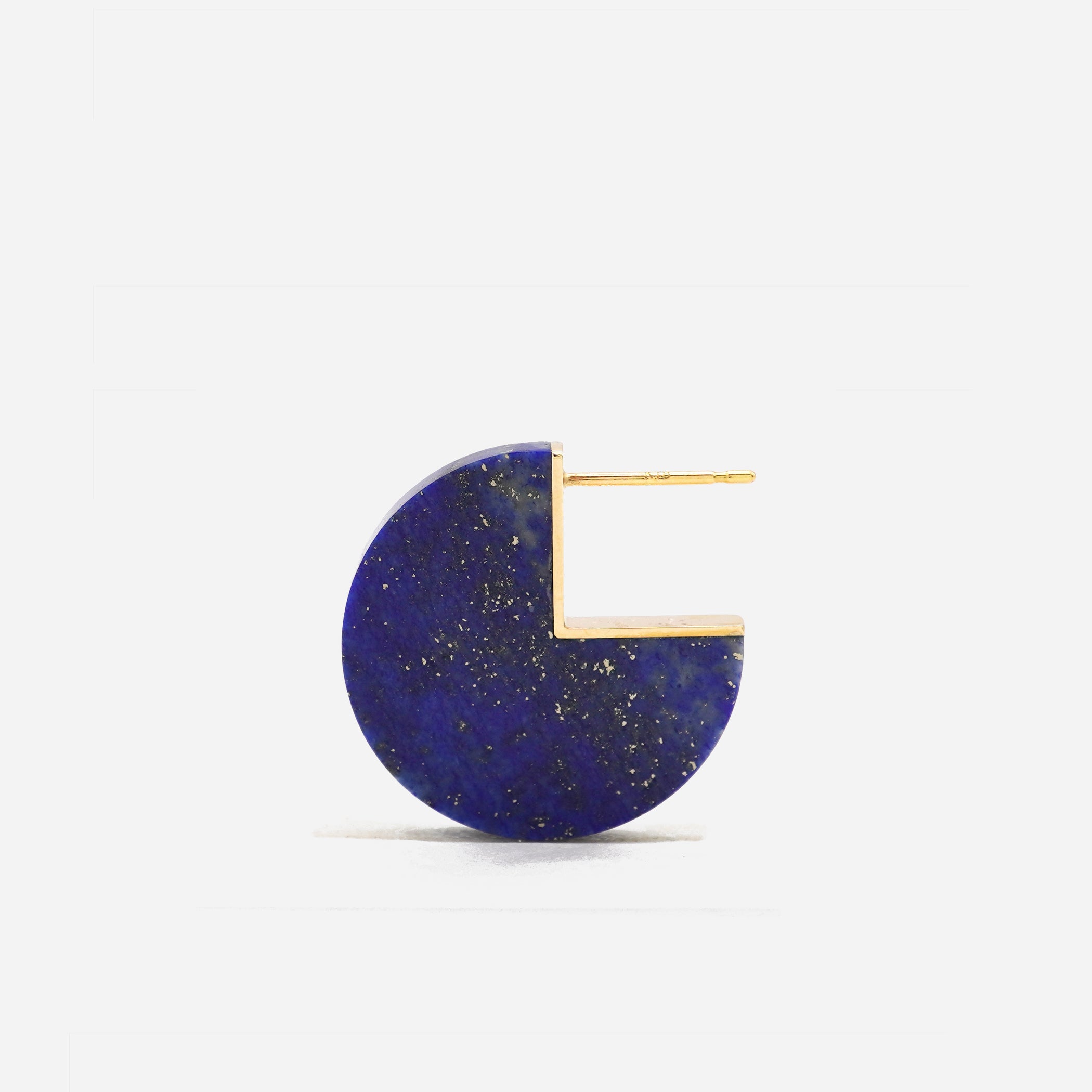 SLICE MINI EARRINGS SINGLE LAPISLAZURI #3682