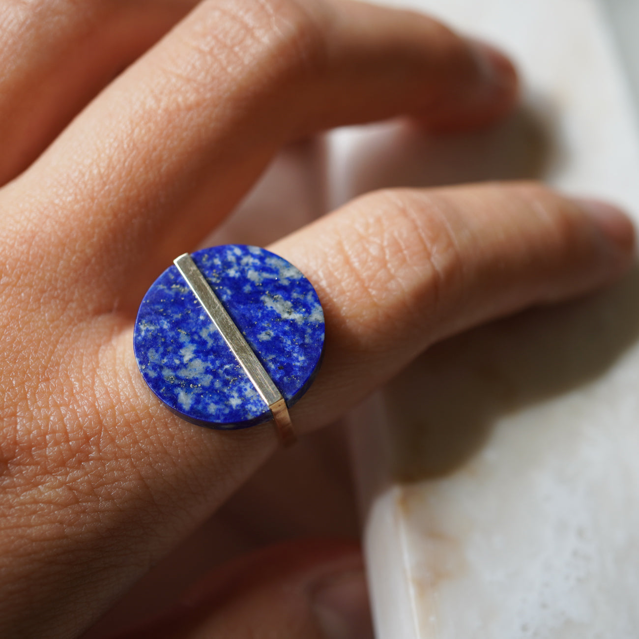 SLICE RING LAPISLAZULI #2378