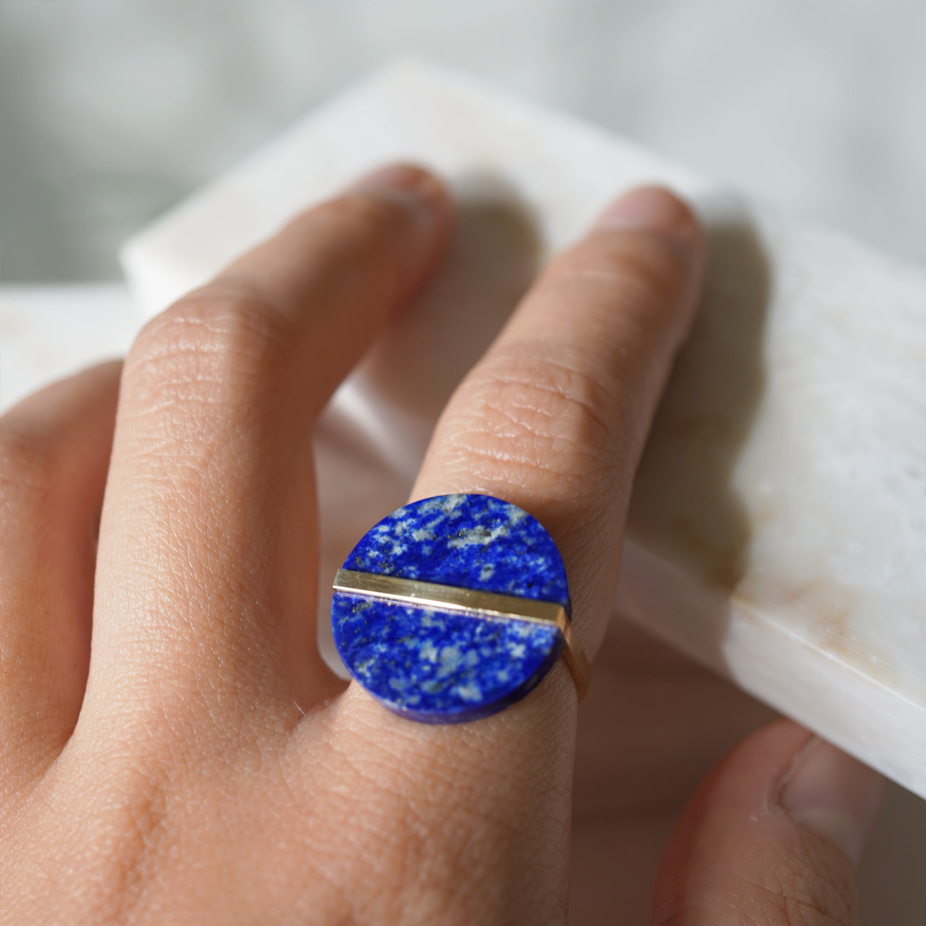 SLICE RING LAPISLAZULI #2378